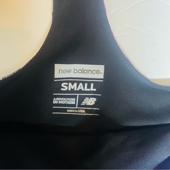 NEW BALANCE Tie Dye Purple Floral Print Tank Top Size: S - Picture 4 of 7